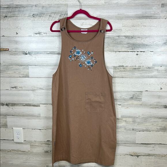 Vintage BonWorth Embroidered Smock Dress Boho Lagenlook Style Size Small Petite - Picture 2 of 7